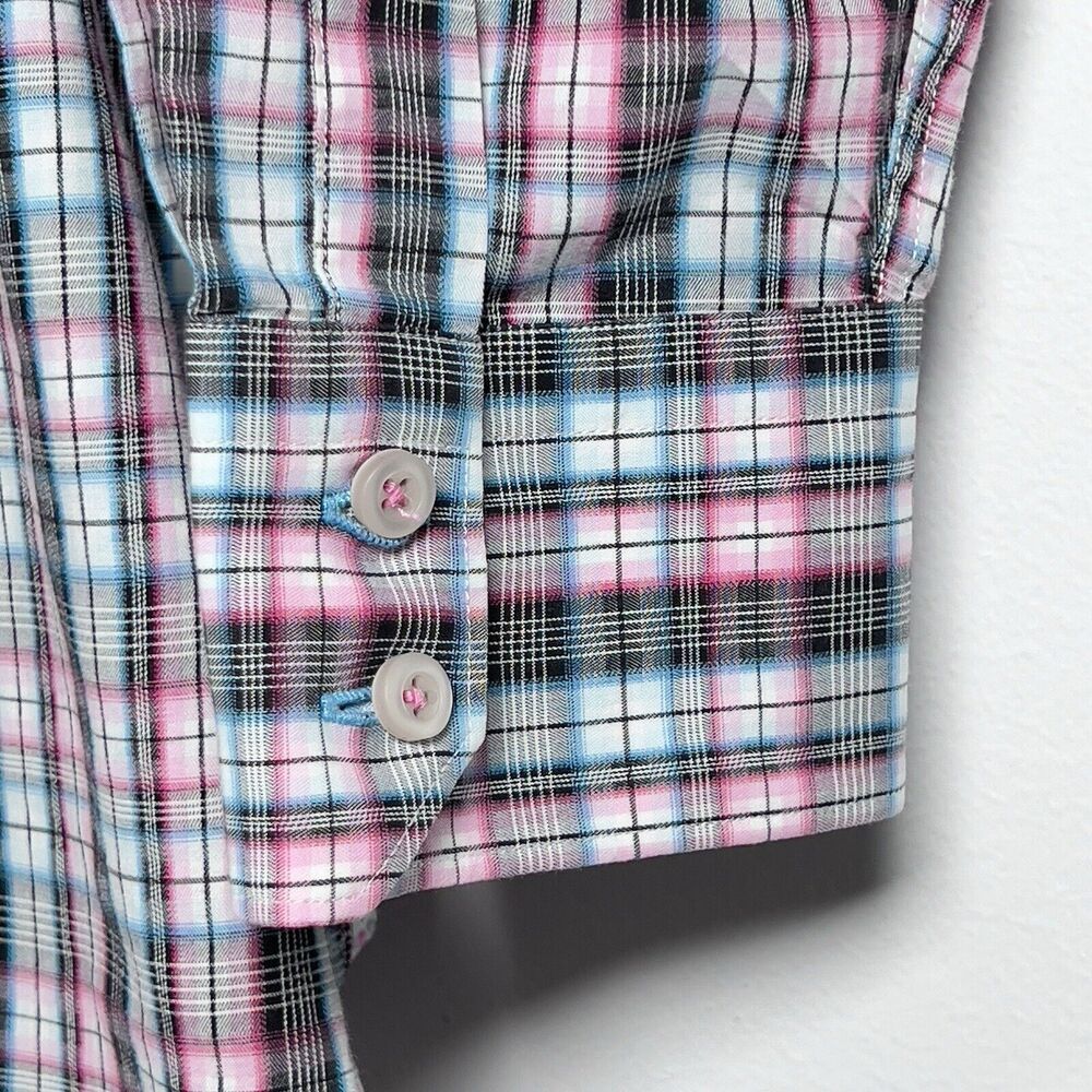 Robert Graham Plaid Shirt Mens Sz 2XL Long Sleeve Flip Cuff Button Up - Picture 5 of 13